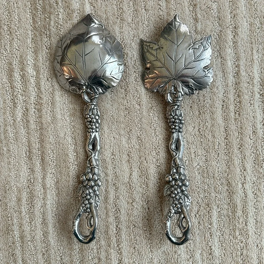 Arthur Court GRAPEVINE SERVING SET Salad Servers Set
